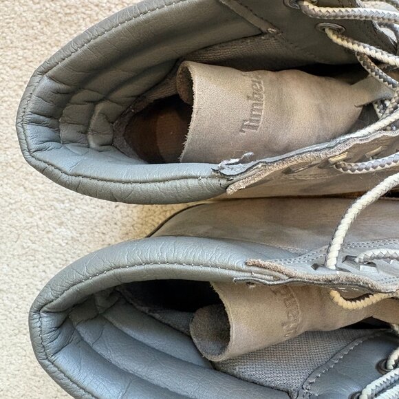 Timberland Dausette Sneaker Boots Women's Size 10 Nubuck Gray Leather A1H26 - Picture 9 of 11